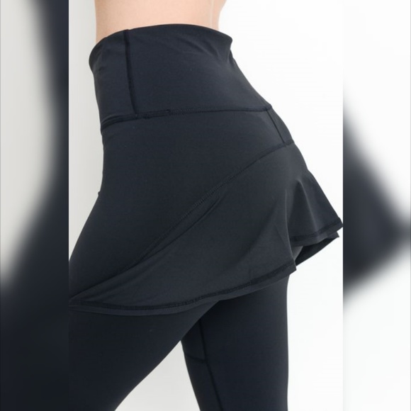 Highwaist Hybrid Half-Skirt Swish Leggings YOGA - Picture 4 of 7